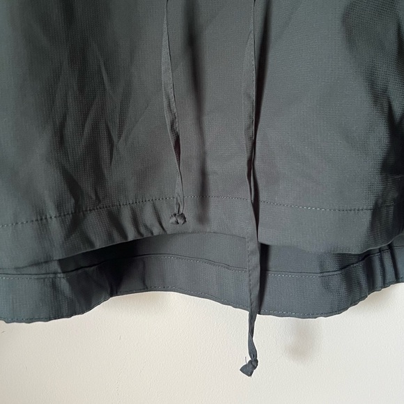 girlfriend collective Hummingbird Half Zip Windbreaker Jacket Moss Green - Picture 11 of 15